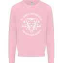 El Diablo Motorcycle Biker Motorbike Mens Sweatshirt Jumper Light Pink