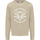 El Diablo Motorcycle Biker Motorbike Mens Sweatshirt Jumper Sand