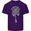 Electric Guitar Ribs Guitarist Acoustic Mens Cotton T-Shirt Tee Top Purple