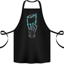 Electric Rock Music Hand Guitar Heavy Metal Cotton Apron 100% Organic Black