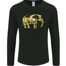 Elephant Ecology Animal Mens Long Sleeve T-Shirt Black