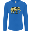 Elephant Ecology Animal Mens Long Sleeve T-Shirt Royal Blue