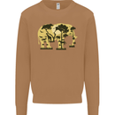 Elephant Ecology Animal Mens Sweatshirt Jumper Caramel Latte