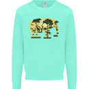 Elephant Ecology Animal Mens Sweatshirt Jumper Peppermint