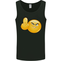 Emoji Middle Finger Flip Funny Offensive Mens Vest Tank Top Black