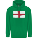 England Flag St Georges Day Rugby Football Childrens Kids Hoodie Irish Green