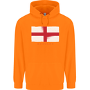 England Flag St Georges Day Rugby Football Childrens Kids Hoodie Orange