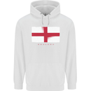 England Flag St Georges Day Rugby Football Childrens Kids Hoodie White