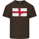 England Flag St Georges Day Rugby Football Kids T-Shirt Childrens Chocolate