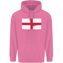 England Flag St Georges Day Rugby Football Mens 80% Cotton Hoodie Azelea