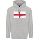 England Flag St Georges Day Rugby Football Mens 80% Cotton Hoodie Sports Grey