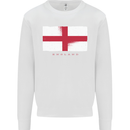 England Flag St Georges Day Rugby Football Mens Sweatshirt Jumper White