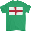 England Flag St Georges Day Rugby Football Mens T-Shirt Cotton Gildan Irish Green