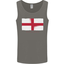 England Flag St Georges Day Rugby Football Mens Vest Tank Top Charcoal