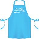 Enjoy Jiu Jitsu MMA Mixed Martial Art Funny Cotton Apron 100% Organic Turquoise