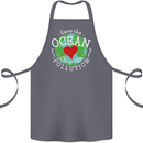 Environment Save the Ocean Stop Pollution Cotton Apron 100% Organic Steel
