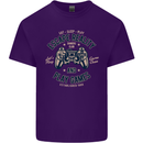 Escape Reality and Play Games Mens Cotton T-Shirt Tee Top Purple