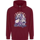 Escape the Abyss Scuba Diving Childrens Kids Hoodie Maroon