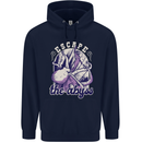 Escape the Abyss Scuba Diving Childrens Kids Hoodie Navy Blue