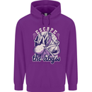 Escape the Abyss Scuba Diving Childrens Kids Hoodie Purple