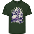 Escape the Abyss Scuba Diving Mens Cotton T-Shirt Tee Top Forest Green