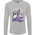 Escape the Abyss Scuba Diving Mens Long Sleeve T-Shirt Sports Grey