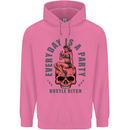 Every Day Is a Party Hustle Skull Alcohol Childrens Kids Hoodie Azalea