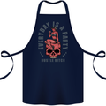 Every Day Is a Party Hustle Skull Alcohol Cotton Apron 100% Organic Navy Blue
