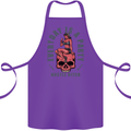 Every Day Is a Party Hustle Skull Alcohol Cotton Apron 100% Organic Purple