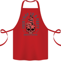 Every Day Is a Party Hustle Skull Alcohol Cotton Apron 100% Organic Red