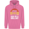 Every Days a Grill Day Funny BBQ Retirement Childrens Kids Hoodie Azalea