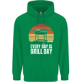 Every Days a Grill Day Funny BBQ Retirement Childrens Kids Hoodie Irish Green