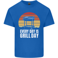 Every Days a Grill Day Funny BBQ Retirement Kids T-Shirt Childrens Royal Blue