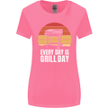 Every Days a Grill Day Funny BBQ Retirement Womens Wider Cut T-Shirt Azalea