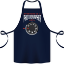 Everyone's a Photographer Until Photography Cotton Apron 100% Organic Navy Blue