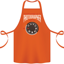 Everyone's a Photographer Until Photography Cotton Apron 100% Organic Orange