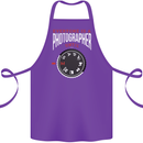 Everyone's a Photographer Until Photography Cotton Apron 100% Organic Purple