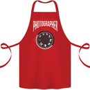 Everyone's a Photographer Until Photography Cotton Apron 100% Organic Red