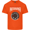 Everyone's a Photographer Until Photography Kids T-Shirt Childrens Orange