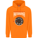 Everyone's a Photographer Until Photography Mens 80% Cotton Hoodie Orange