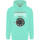 Everyone's a Photographer Until Photography Mens 80% Cotton Hoodie Peppermint