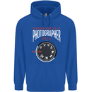 Everyone's a Photographer Until Photography Mens 80% Cotton Hoodie Royal Blue