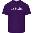 Evolution Motorcycle Motorbike Biker Mens Cotton T-Shirt Tee Top Purple