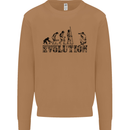 Evolution Photographer Funny Photoraphy Mens Sweatshirt Jumper Caramel Latte