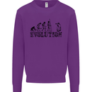 Evolution Photographer Funny Photoraphy Mens Sweatshirt Jumper Purple