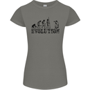 Evolution Photographer Funny Photoraphy Womens Petite Cut T-Shirt Charcoal