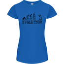 Evolution Photographer Funny Photoraphy Womens Petite Cut T-Shirt Royal Blue