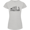 Evolution Photographer Funny Photoraphy Womens Petite Cut T-Shirt Sports Grey