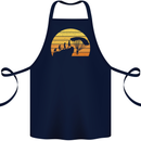 Evolution of Base Jumping Cotton Apron 100% Organic Navy Blue