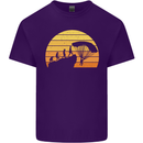 Evolution of Base Jumping Mens Cotton T-Shirt Tee Top Purple